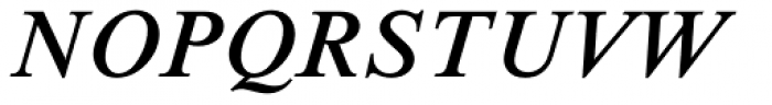 Times New Roman Std Seven Italic Font UPPERCASE