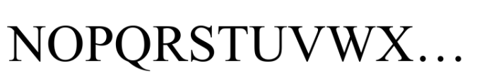 Times New Roman WGL Regular Font UPPERCASE