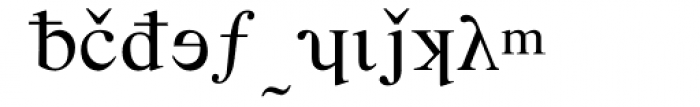 Times Phonetic Alternate Font LOWERCASE