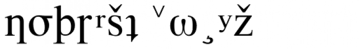 Times Phonetic Alternate Font LOWERCASE