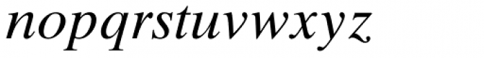 Times Ten Cyrillic Italic Font LOWERCASE