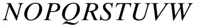 Times Ten Italic Oldstyle Figures Font LOWERCASE