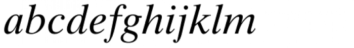 Times Ten Italic Font LOWERCASE