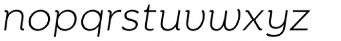 Timesquare Light Italic Font LOWERCASE
