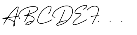 Timothy Signature Regular Font UPPERCASE