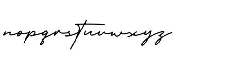 Timothy Signature Regular Font LOWERCASE