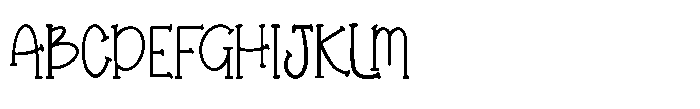 Tinklin Font UPPERCASE