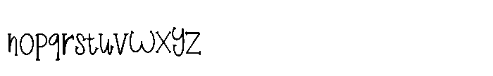 Tinklin Font LOWERCASE