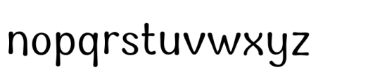 Tinta Regular Font LOWERCASE