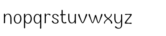Tinta Upright Variable Font LOWERCASE