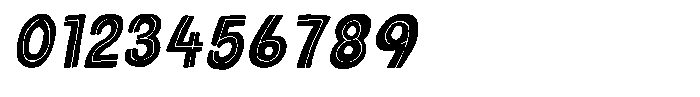 Tiny Words Italic Inline Font OTHER CHARS