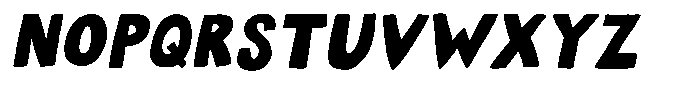 Tiny Words Italic Font UPPERCASE