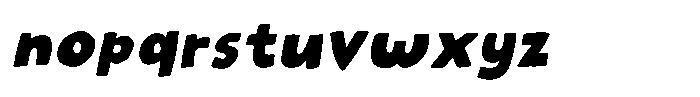 Tiny Words Italic Font LOWERCASE