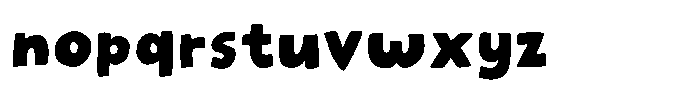 Tiny Words Regular Font LOWERCASE