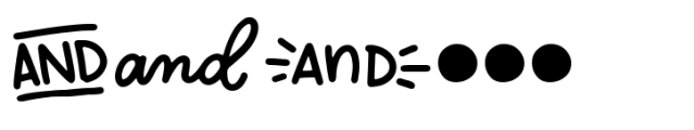Tippy Tappy Type Dingbats Font OTHER CHARS