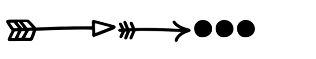 Tippy Tappy Type Dingbats Font UPPERCASE