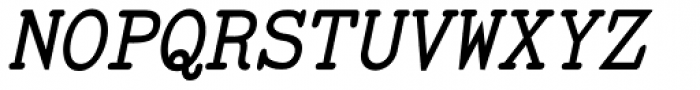 TiredOfCourier Bold Italic Font UPPERCASE