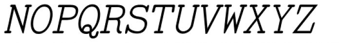 TiredOfCourier Italic Font UPPERCASE