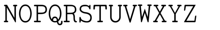 TiredOfCourier Regular Font UPPERCASE