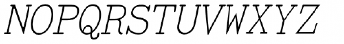 TiredOfCourier Thin Italic Font UPPERCASE