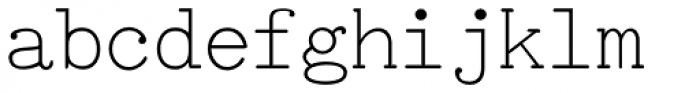 TiredOfCourier Thin Font LOWERCASE