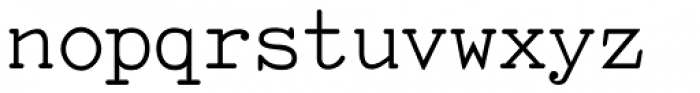 TiredOfCourier Font LOWERCASE
