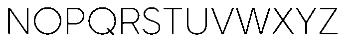 Tirion Rounded Thin Font LOWERCASE