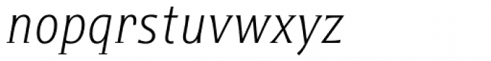 Titla Alt Cond Light Italic Font LOWERCASE