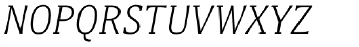 Titla Brus Condensed Light Italic Font UPPERCASE