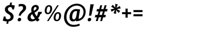 Titla Brus Condensed Medium Italic Font OTHER CHARS