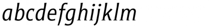 Titla Cond Book Italic Font LOWERCASE