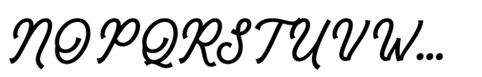 Tiverton Script Regular Font UPPERCASE