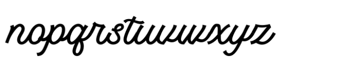 Tiverton Script Regular Font LOWERCASE