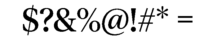 TiemposHeadlineVF Roman Font OTHER CHARS