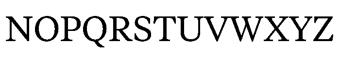 TiemposTextVF Roman Font UPPERCASE