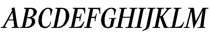 TimezItalic CasualBookItalic Instance Font UPPERCASE