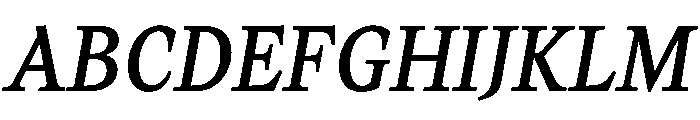 TimezItalic ReadableBookItalic Instance Font UPPERCASE