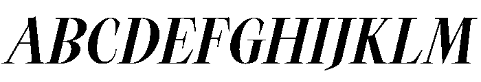 TimezItalic StrangeMediumItalic Instance Font UPPERCASE