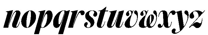 TimezItalic StrangeSemiBoldItalic Instance Font LOWERCASE