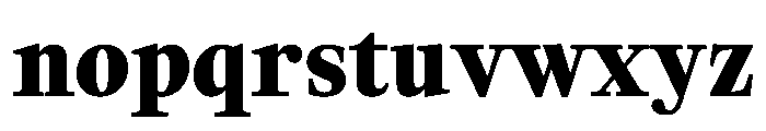 TimezUpright CasualBold Instance Font LOWERCASE