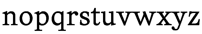 TimezUpright ReadableRegular Instance Font LOWERCASE
