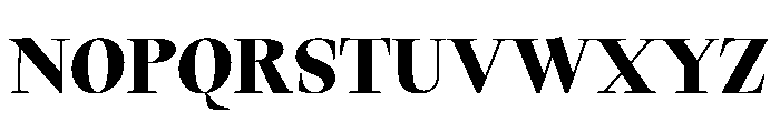 TimezUpright StrangeBold Instance Font UPPERCASE