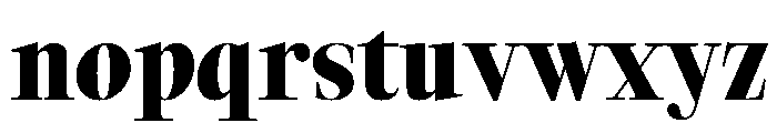 TimezUpright StrangeBold Instance Font LOWERCASE