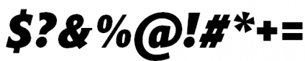 Titla Alt Condensed Black Italic Font OTHER CHARS