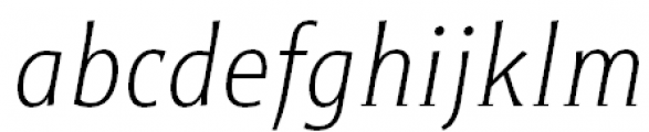 Titla Alt Condensed Light Italic Font LOWERCASE