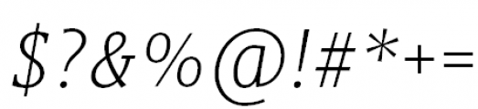 Titla Brus Condensed Light Italic Font OTHER CHARS