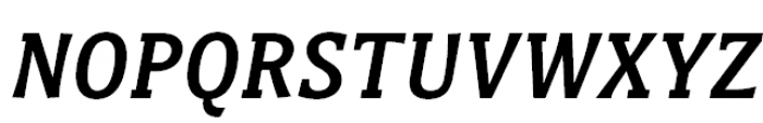 Titla Brus Condensed Medium Italic Font UPPERCASE