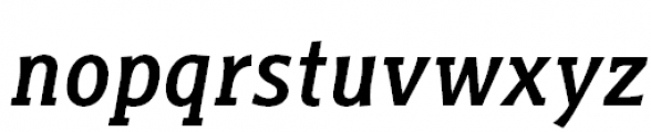 Titla Brus Condensed Medium Italic Font LOWERCASE