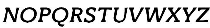 Titla Brus Medium Italic Font UPPERCASE