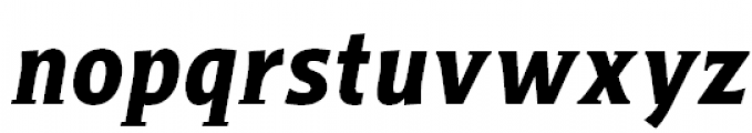 Titla Condensed Bold Italic Font LOWERCASE